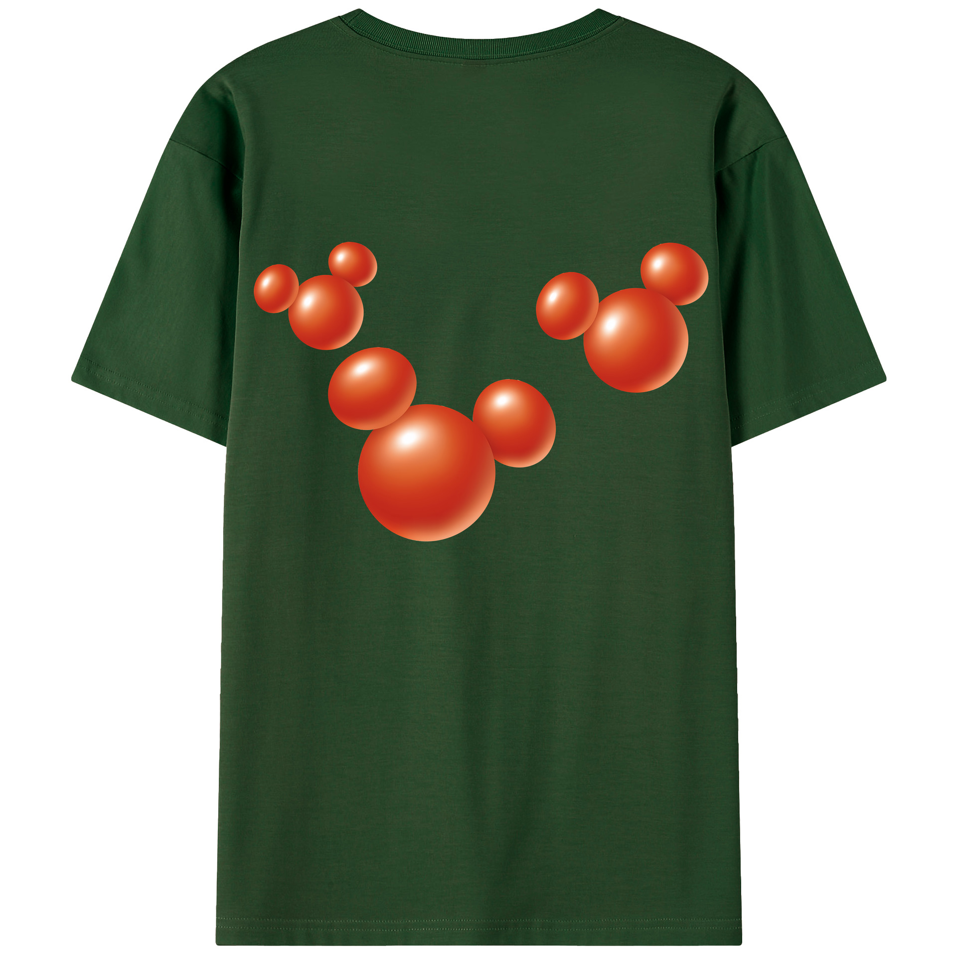 （画像用） ミッキーマウス Mickey Mouse 綿100％半袖Tシャツ（背面プリント）
